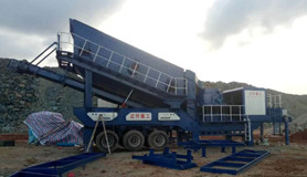 圆锥式移动破碎站施工现场