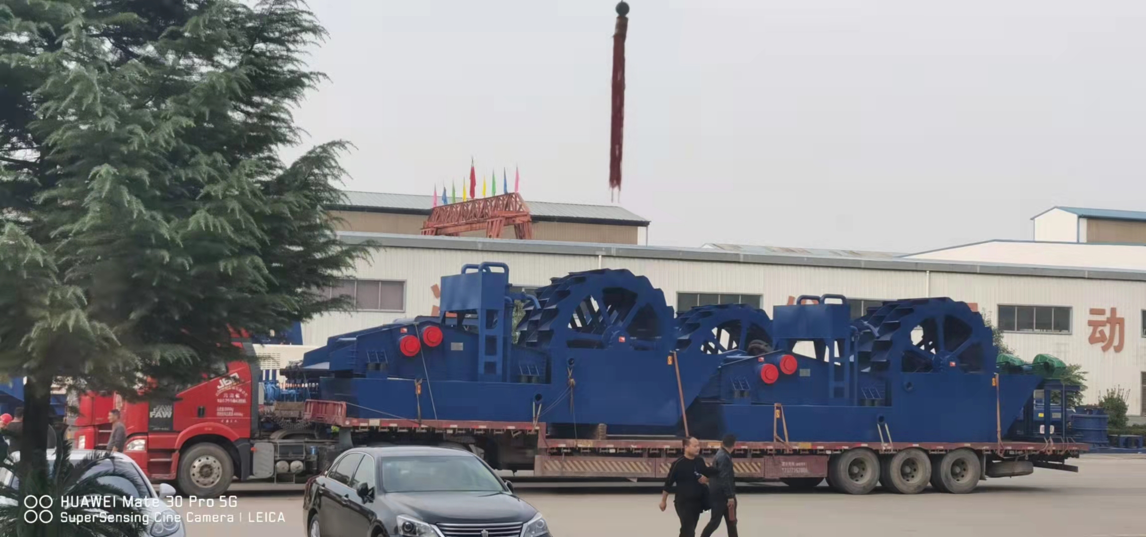 正升重工洗砂回收一体机发往湖北孝感用户现场
